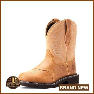Faux Leather Western Boots with Crepe Rubber Insole for Equestrian Work